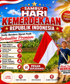 Bendera Merah Putih Katun 90 x 60